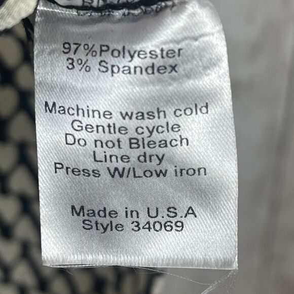 Uncle Frank Tunic Dress Women Sz S Black Cream Heart Print Feminine Romantic Top - Picture 5 of 8